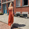 The Gaby Dress - Caramel Brown