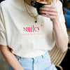 The Not Another Smiley Tee - Beige